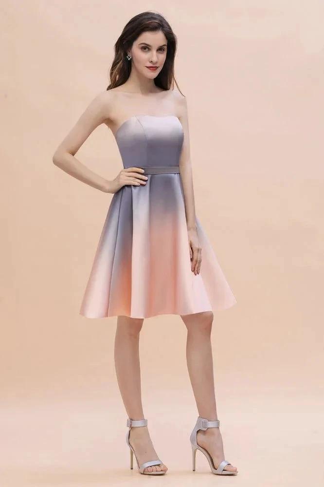 Charming Sweetheart Gradient aline Short Homecoming Dress by misshow.com