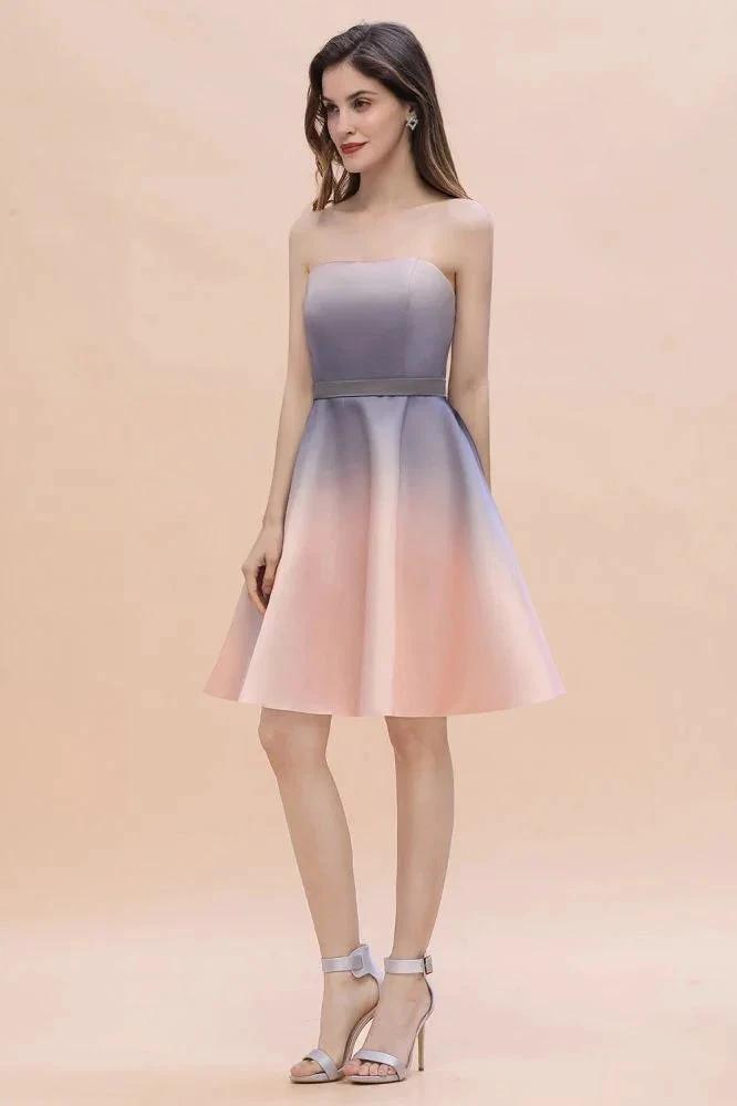Charming Sweetheart Gradient aline Short Homecoming Dress by misshow.com