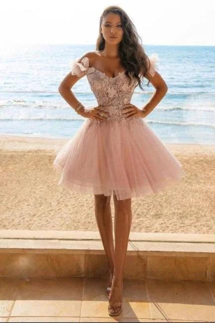 Lace Appliques Cocktail Dresses Party Dresses Short Prom dresses ZY829 by misshow.com