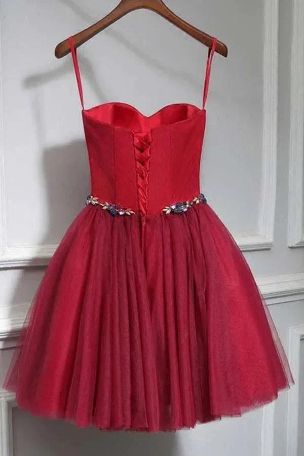 Cute Sweet Neck Short Prom Dress Mini Dresses Homecoming Dresses PD147 by pgmdress