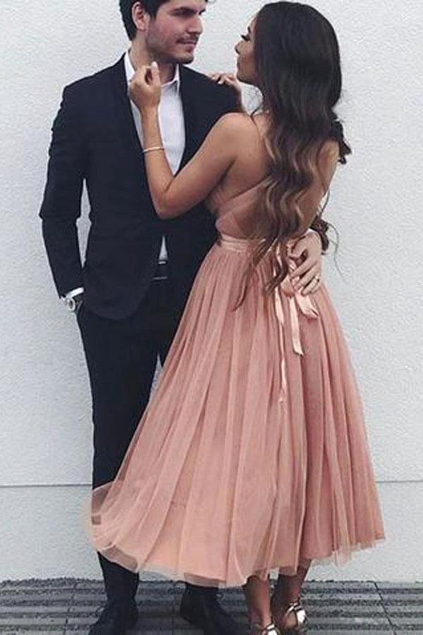 Cute V Neck Tulle Short Prom Dress Homecoming Dresses PG195 by pgmdress