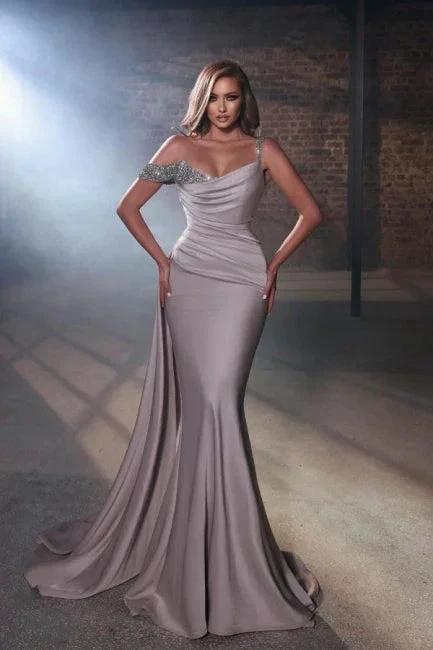 Designer Long Evening Dresses Glitter Mermaid Prom Dresses by misshow.com
