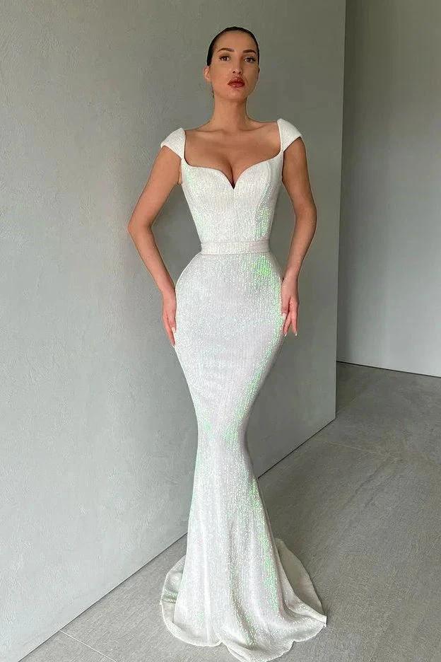Designer Sequined Sleeveless Mermaid Prom Dress by misshow.com