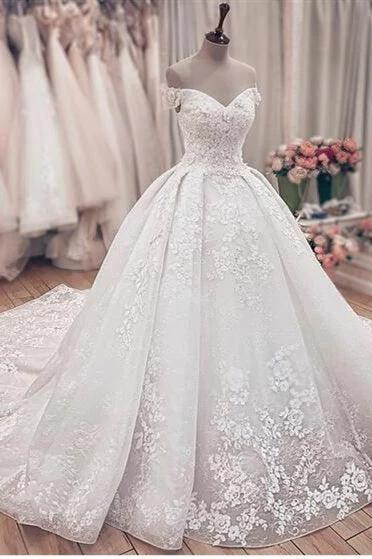 Designer wedding dresses princess | Wedding dresses in lace by misshow.com