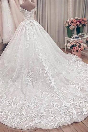 Designer wedding dresses princess | Wedding dresses in lace by misshow.com