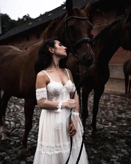 Designer Wedding Dresses With Lace | Sheath dresses wedding dresses by misshow.com