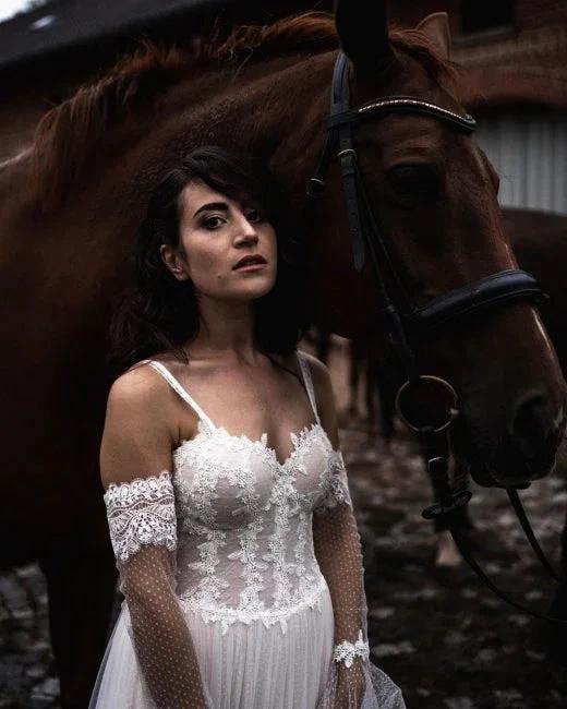 Designer Wedding Dresses With Lace | Sheath dresses wedding dresses by misshow.com