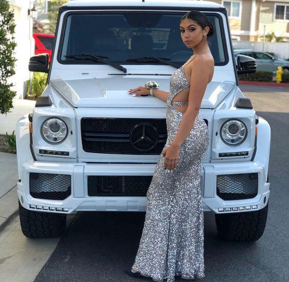 Fashion spaghetti strap silver prom dress with beading, elegant silver sequin evening dress,bodycon mermaid sequin party dress Y578 by simplepromdress