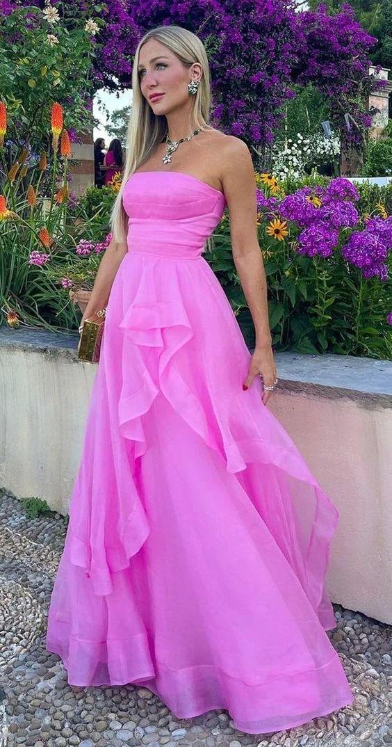 Sexy Pink Prom Formal Evening Dress Long Floor Length Dress Y1238 by simplepromdress