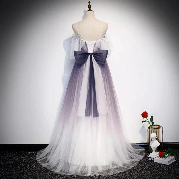 Stylish tulle long prom dress evening dress s100 by simplepromdress