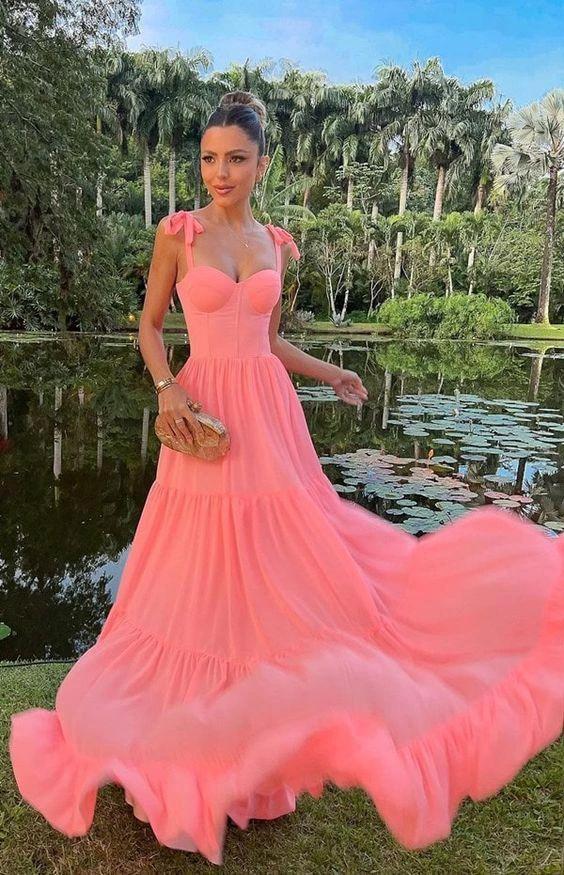 A-line Sleeveless Long Prom Dress, Evening Dresses Y1877 by simplepromdress