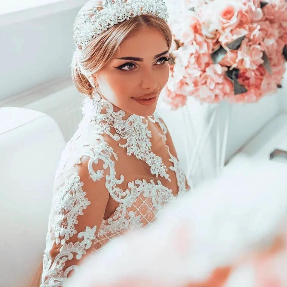 Gorgeous Sweetheart Lace Tulle Mermaid Spring Summer Wedding Dress by misshow.com