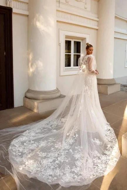 Noble sweetheart sleeveless mermaid lace Wedding dresses by misshow.com