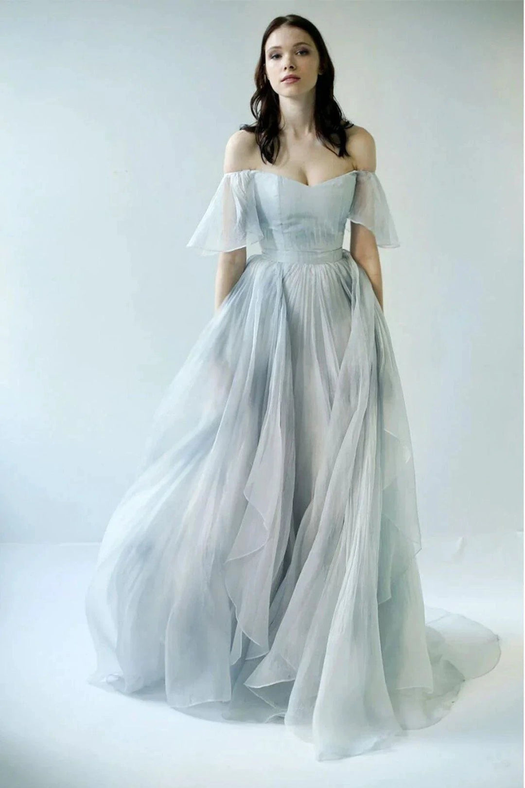 Off Shoulder Unique Design Most Popular Long Prom Dresses Bridal Gowns WD500 by pgmdress