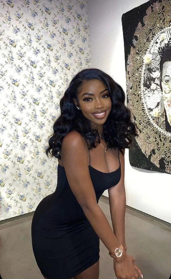 Black Spaghetti Straps Dress Sexy Homecoming Dress 22nd Birthday Outfit Dress For Black Girls Y859 by simplepromdress