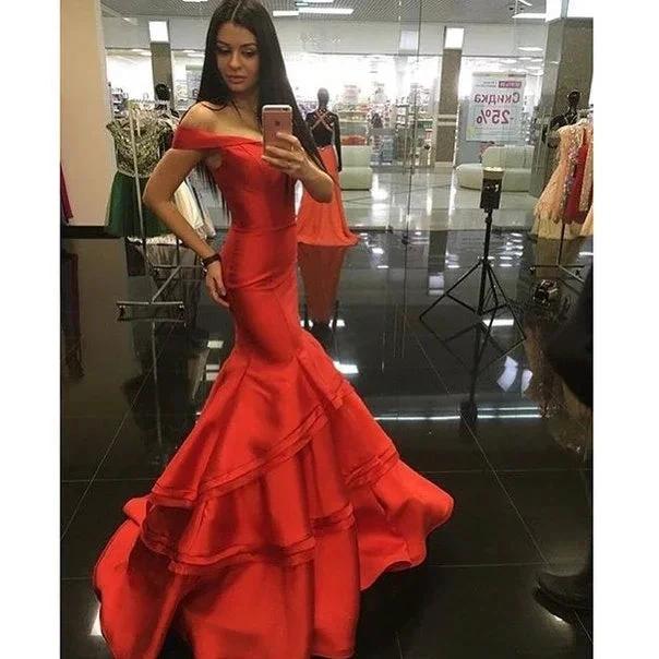 Sexy Red Mermaid Backless Prom Dress Formal Dress Evening Dress Party Prom Gowns Y1443 by simplepromdress