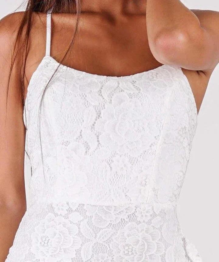 Simple Long Mermaid Strapless Spaghetti Straps Wedding Dress with Slit by BIZTUNNEL