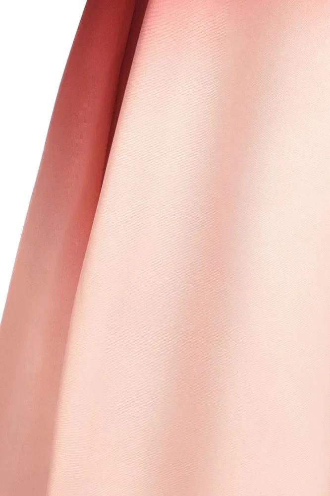 Strapless Gradient Satin Mini Party Dress Knee Length Homecoming Dress by misshow.com