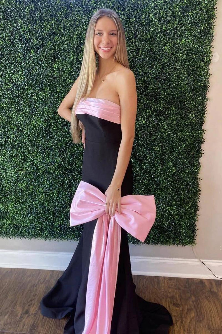Darlene | Strapless Mermaid Sheath Long Prom Dress with Side Bow by KissProm
