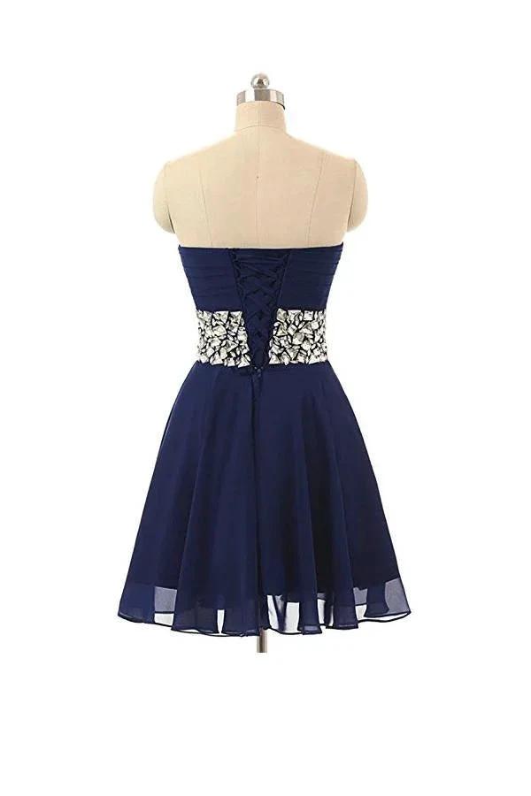 Swetheart Short Chiffon Crystal Homecoming Dresses Party Dresses PG078 by pgmdress