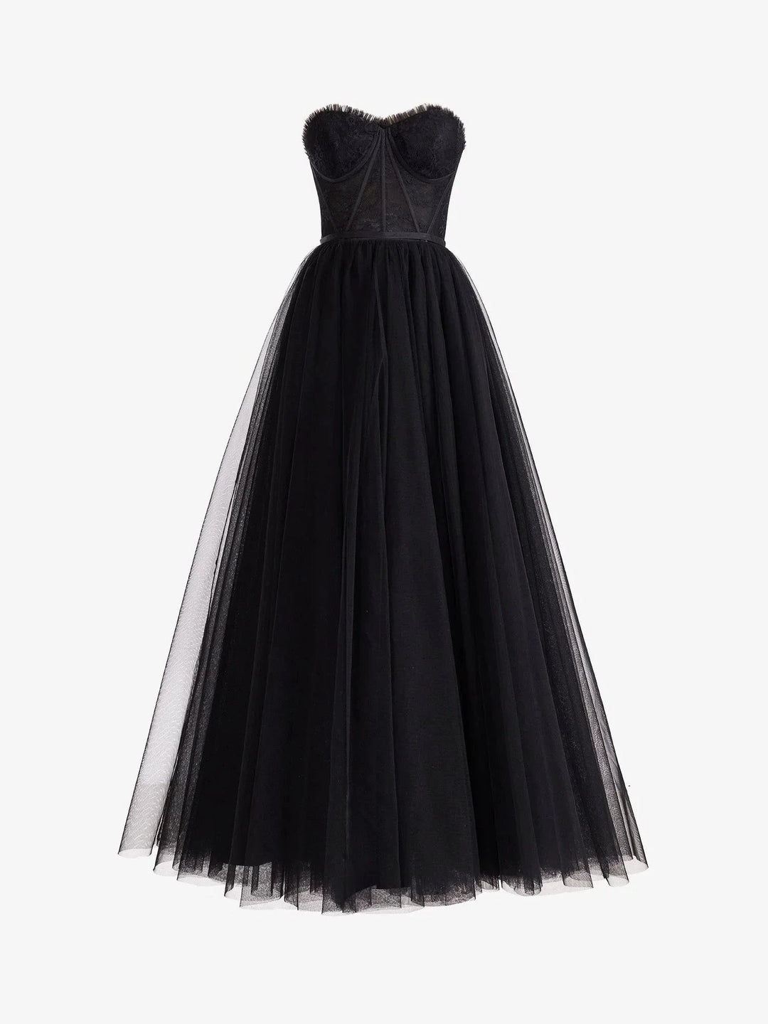 Talia |A Line Sweetheart Corset Tulle Prom Dress with Slit by KissProm