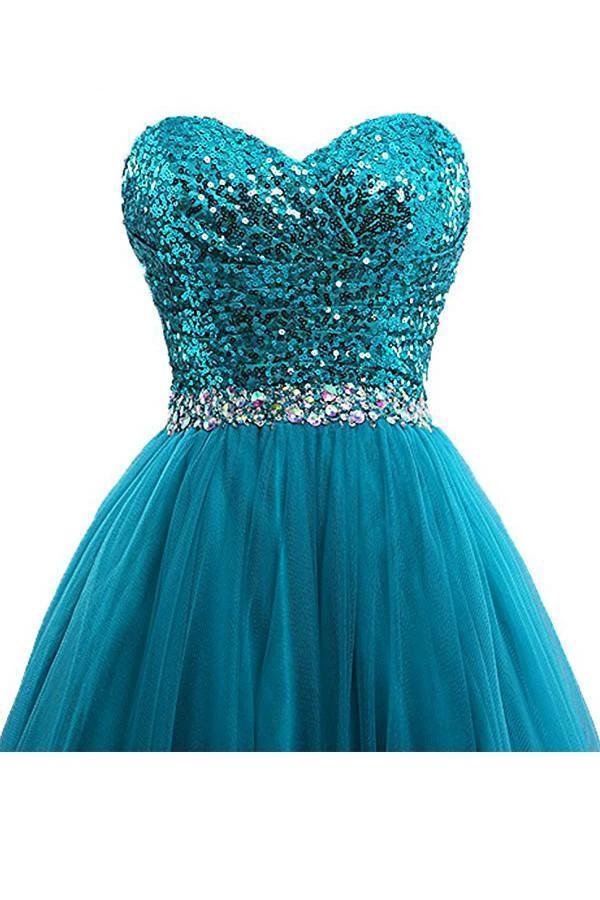 Tulle Sequin Ball Gown Prom Dresses Evening Gown PG254 by pgmdress