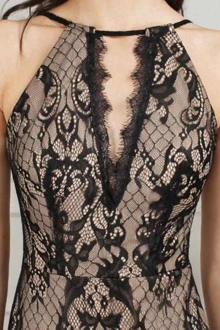 Unique V-Neck Sleeveless Mermaid Front-Split Tulle Prom Dresses with Appliques by misshow.com